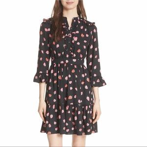 NWT kate spade picnic perfect tossed berry shirt dress size 10
